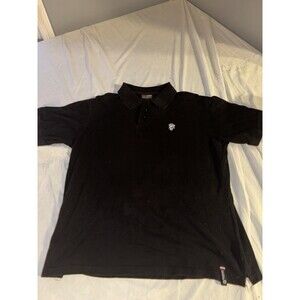 Southpole Black Polo Shirt, Y2K, size X-Large